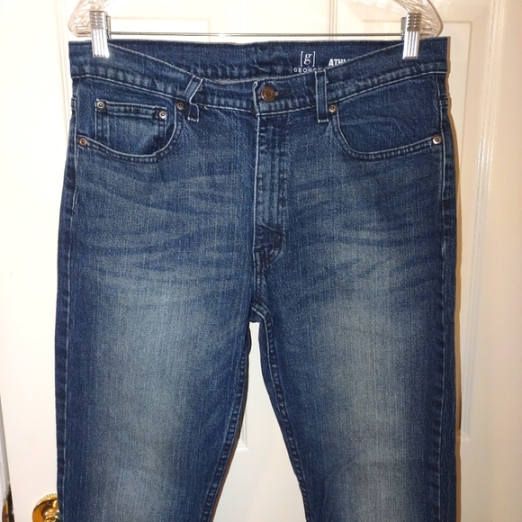 Men’s Clothing - George Mens Athletic Fit Jeans Size 33x30 - Picture 2 of 9